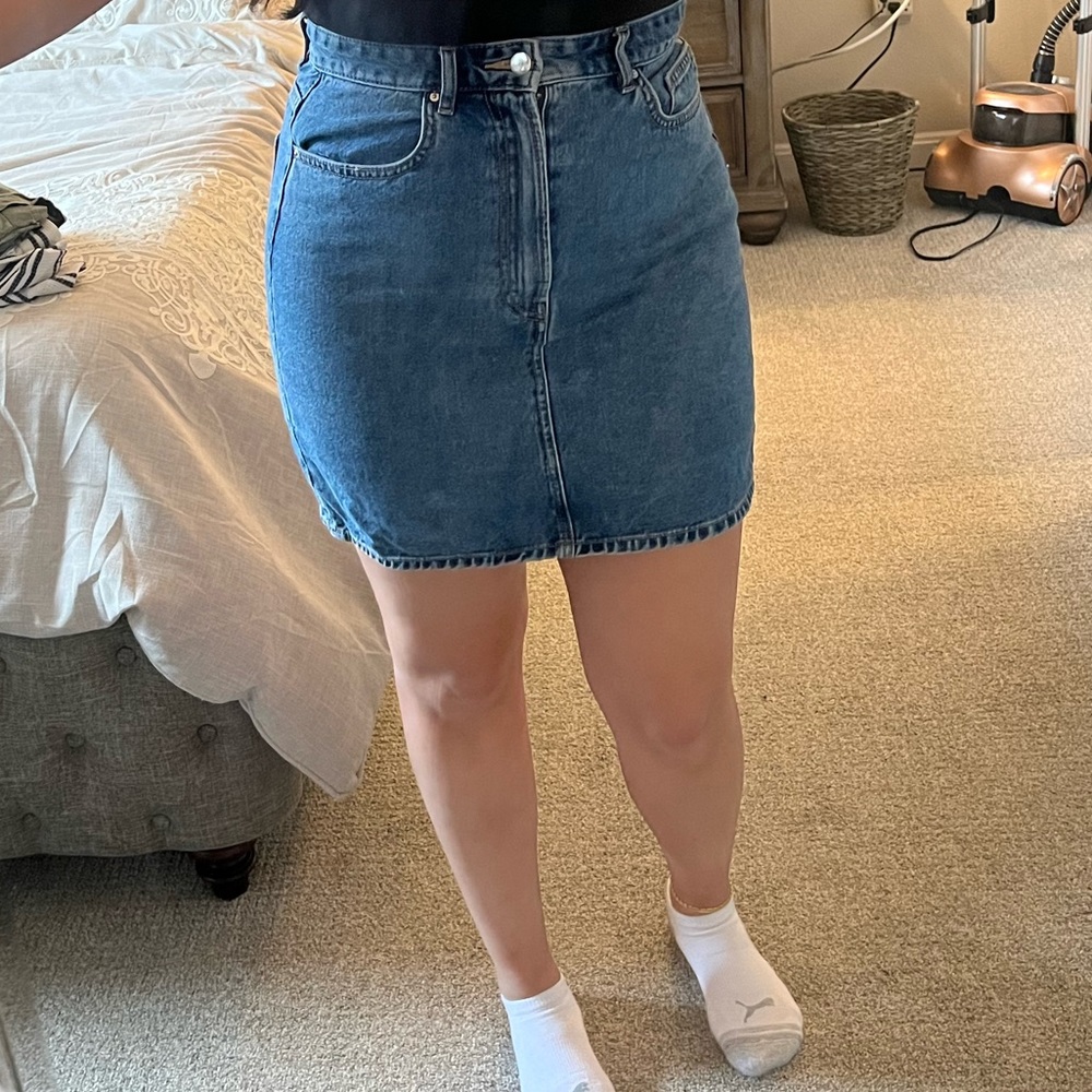H&M Denim Mini Skirt - US Size 8